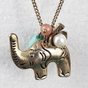 Elephant & Charms Necklace